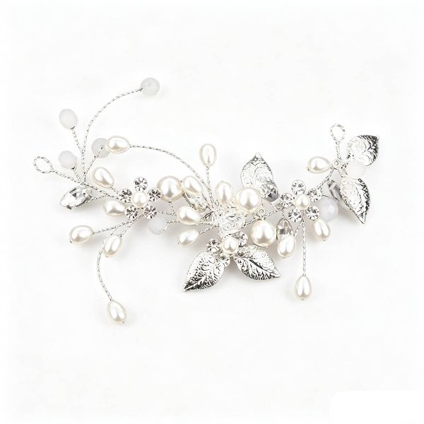 Bride Wedding Crystal Hair Vines Flower Leaf Headpieces