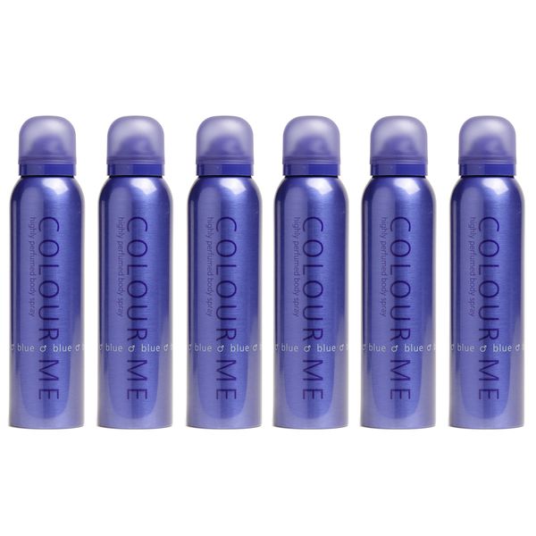 Colour Me Blue Body Spray Pack of 6