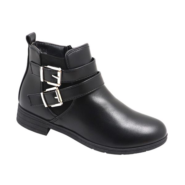 Tatazi Ladies Double Buckle Ankle Boot