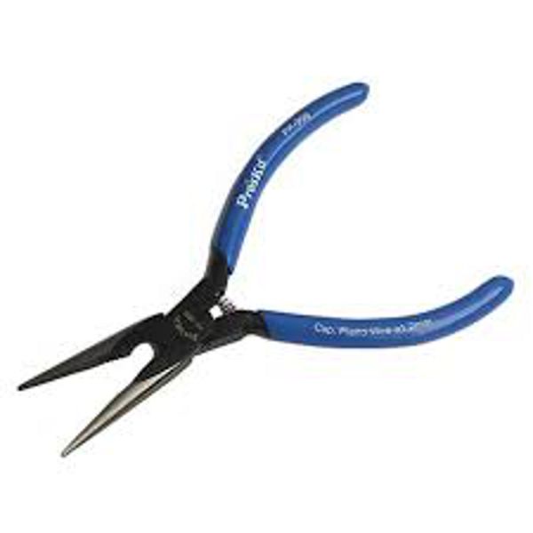 PRK 8PK-906 Long Nose Plier - 140mm with Non-Slip Grips &amp; Serrated Jaws