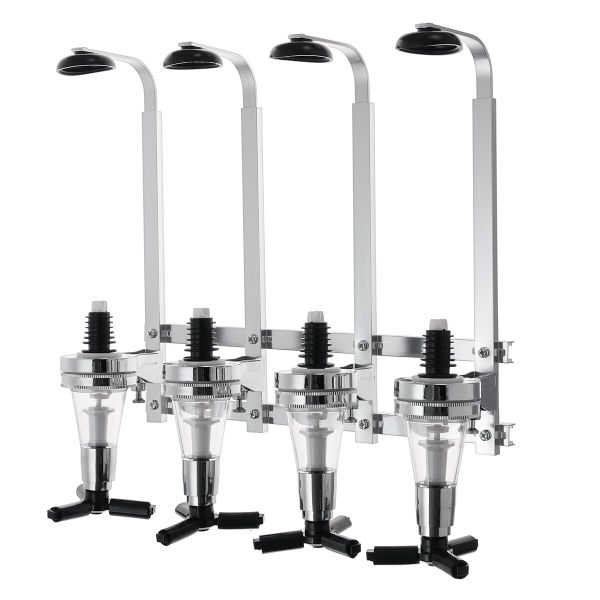 Wall Mount Liquor Dispenser - 4 In Line