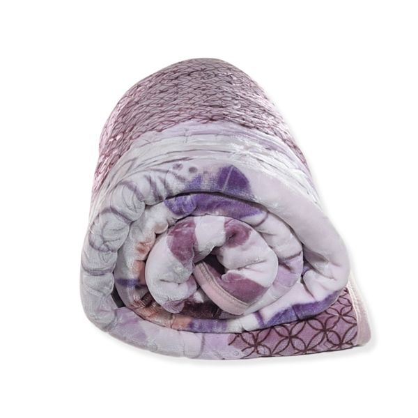 Loriene Lenia Mink Blanket with Inner Fleece Layering