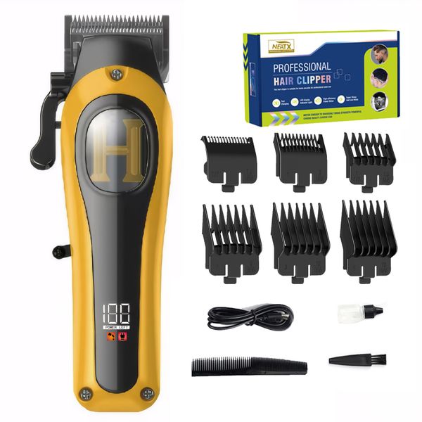 Rechargeable Hair Clipper 2000mAh Digital hair trimmer With Led Display