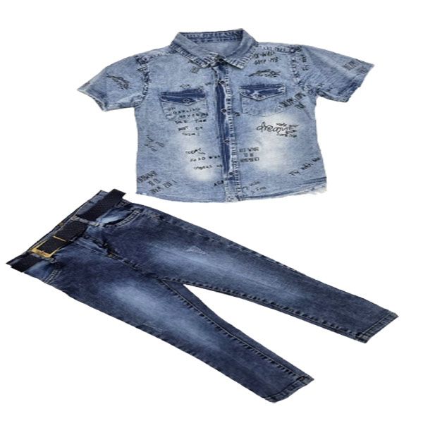 Boys Blue on Blue Denim Jean Set