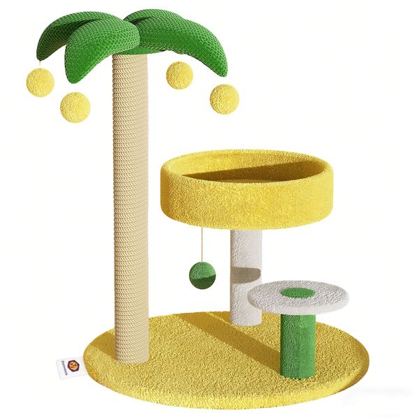 Dezvous Indoor Cat Scratching Posts for Cats&amp;Kittens Sisal Scratching Board