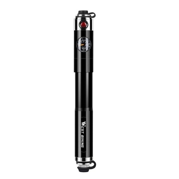 Upgraded Two-way Aluminum 160PSI Bicycle Pump with Pressure Release