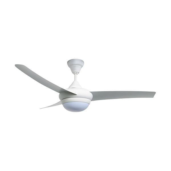 3 Blade Ceiling Fan White with Remote and Light