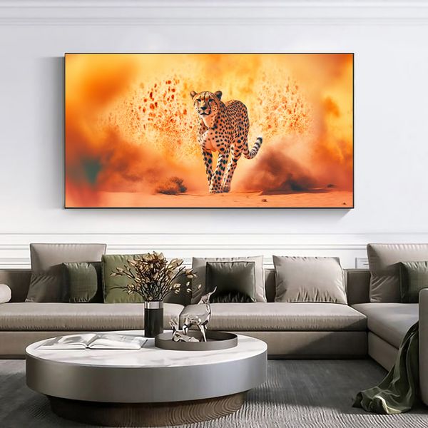 Canvas Wall Decor - Cheetah Mirage Abstract - 0259