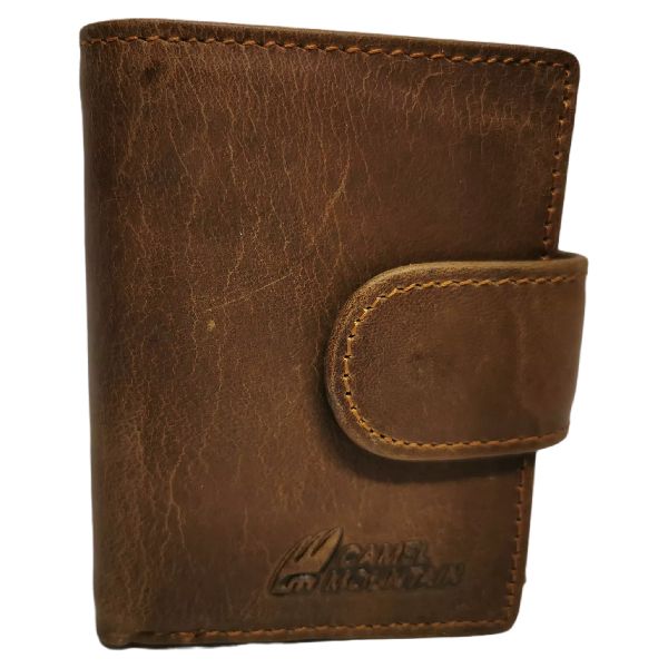 Men's Genuine Leather Bifold Card Holder for 18 cards