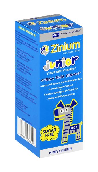 Zinium Junior Syrup - Sugar Free