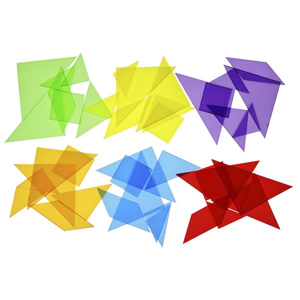 Greenbean Translucent Tangrams Set: 168 Pieces