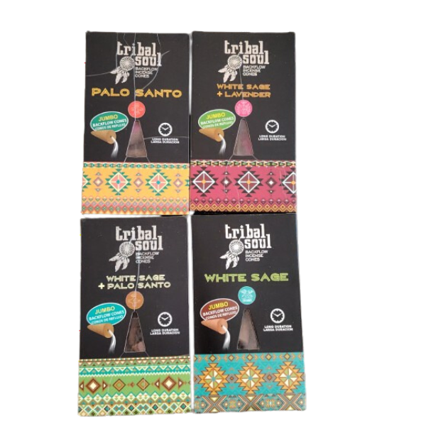 4 x Mixed Pack Tribal Soul Backflow Incense Cones