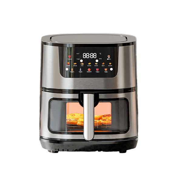 15L Visible Window Air Fryer Stylish Design Electronic Silver
