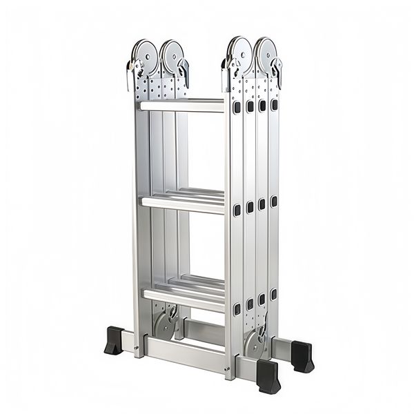 Multi-purpose Heavy-Duty Folding Ladder, Aluminum Alloy 4x3