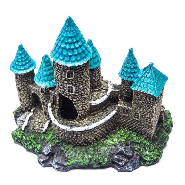 Castle Fish Tank/Aquarium Resin Ornament (17.5x12.5x16cm)