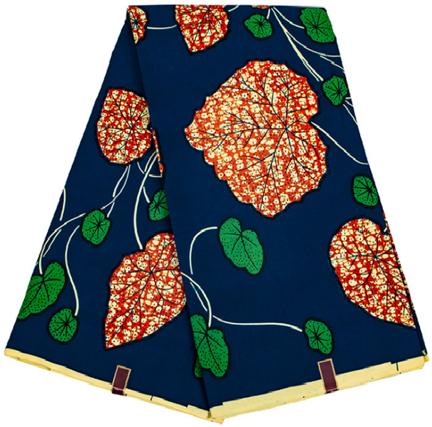 Cow Leaves Ankara Fabric