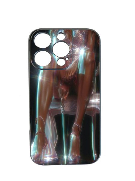Sitting Lady Silicone Phone Case - Comaptible With iPhone