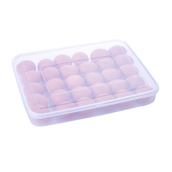 Clear Lid Covered Egg Storage Box - 30 eggs Tray