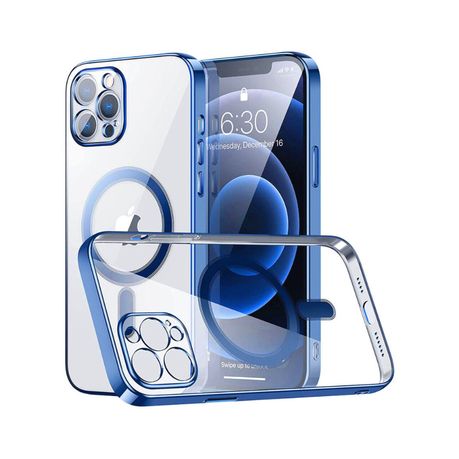 Electroplated Cover Compatible with iPhone 13 Pro-Blue Image