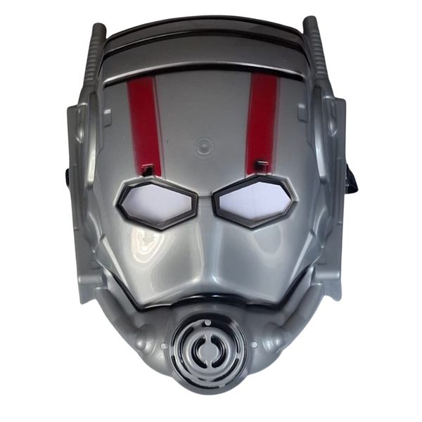 Silver Tech Superhero Costume Mask