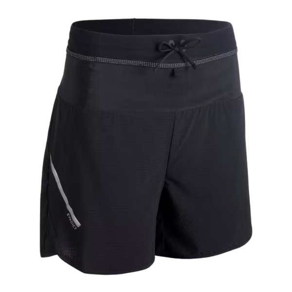 Evadict Women's Baggy Trail Running Shorts - Black