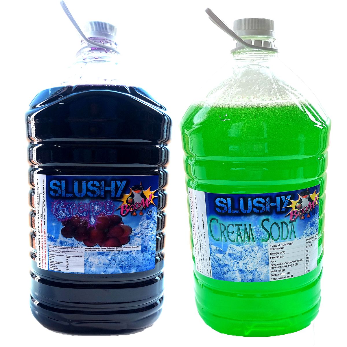 Slushy Machine Syrup 2x5lt Slush Concentrate GrapeCreamsoda