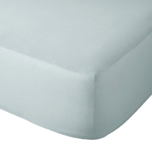 Sheraton 200TC 100% Cotton Percale Fitted Sheet –Duck Egg