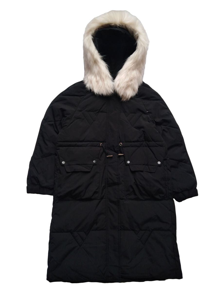 Duo Lady's Winter Faux Fur Trim Hooded Coat | Shop Today. Get it ...