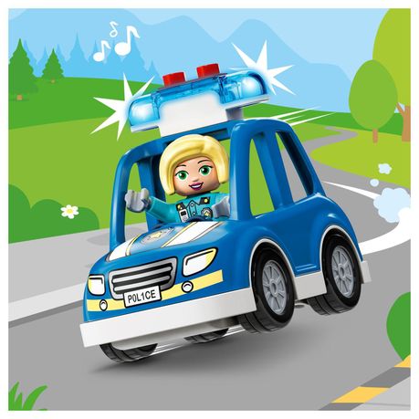 LEGO DUPLO Rescue Police Station 10959 Push & Go Car Toy with Lights and  Siren plus Helicopter, Early Learning Toys for Toddlers, Boys & Girls 2  Plus Years Old 