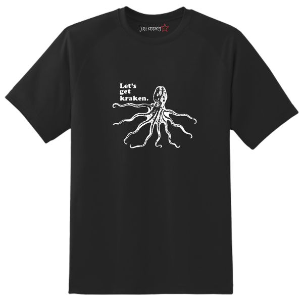 Just Kidding Boys "Lets Get Kraken" Short Sleeve Tshirt Black