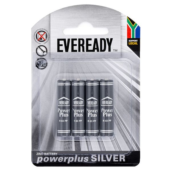 Eveready Power Plus AAA Batteries (Pack of 4)