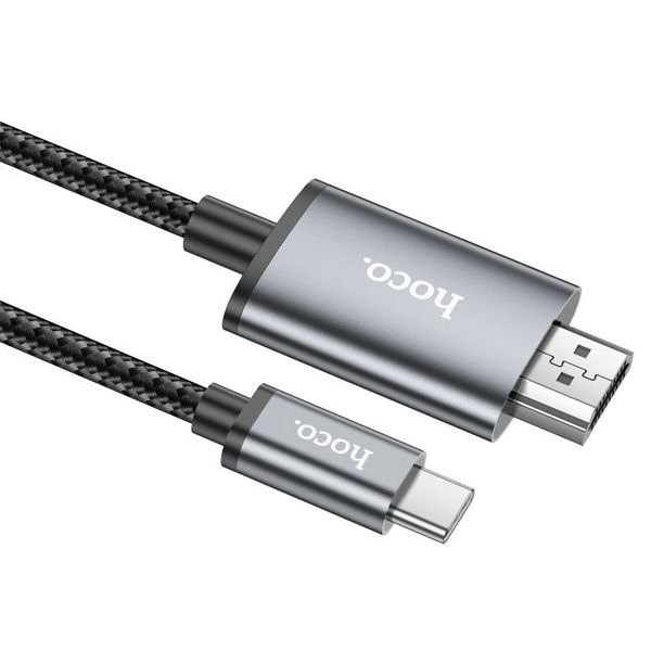 types c to HDMI 4K HDTV Cable 2M for Screen Mirroring &amp; Display-Hoco UA27