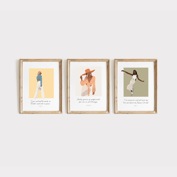 Purpose &amp; Proverbs - Wall Art - The Faithful Set - Colour