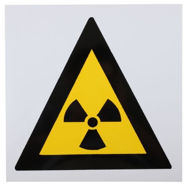 Plastic Warning Ionizing Radiation Sign 290 x 290mm WW6
