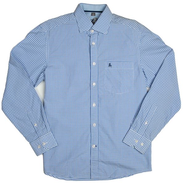 Z3 - Men's Harbour Cheacked Long Sleeve Cotton Shirt