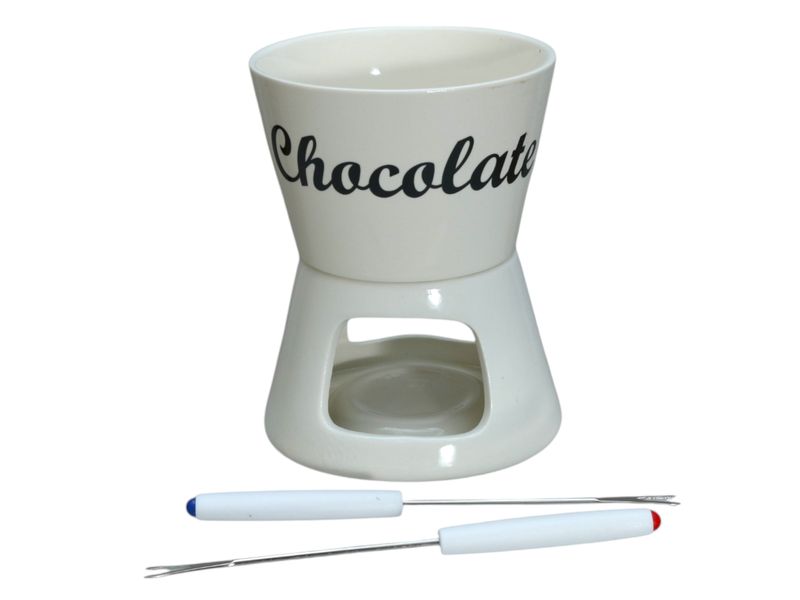 Excellent Houseware Chocolate Fondue 3 Piece Set