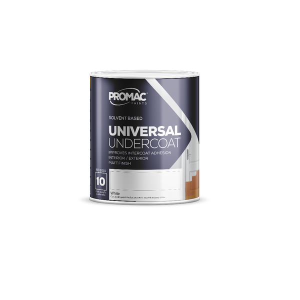 Promac Paints - Universal Undercoat Interior &amp; Exterior Paint 1L - White