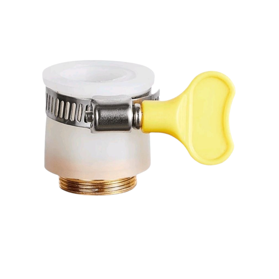 1-Piece Universal Connector Threadless Flat Spout Washer Inlet Horse Adapter