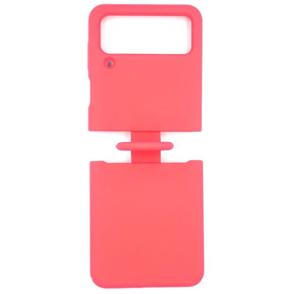 Silicone Cover for Samsung Galaxy Z Flip 4 - Matte Red