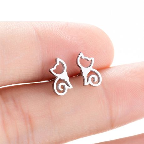 Girls on sale cat earrings