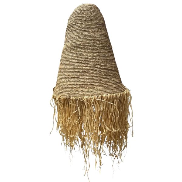 Lampshade Natural Fringe Pendant | Handwoven Boho Light Shade