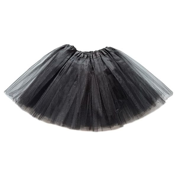Adult Tutu Skirt: Women's Classic Elastic 2 Layered Tulle Ballet Tutu Skirt