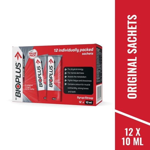 Bioplus Energy Booster Sachet Original - 12 x 10ml