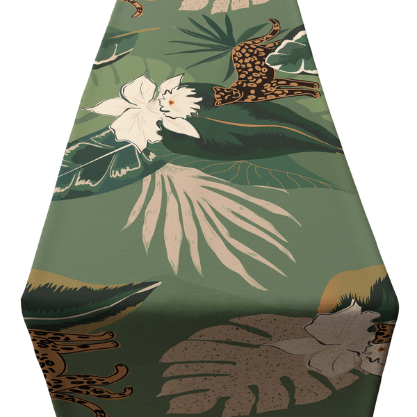 Abstract Jungle PVC Runner