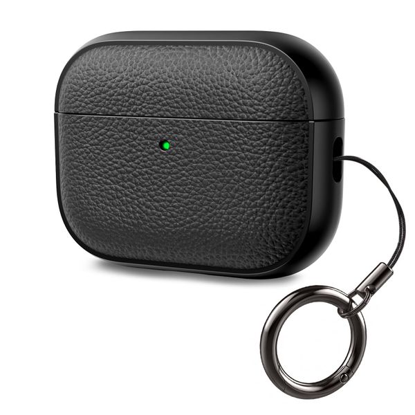 Soft TPU Tree Texture Leather Case Compatible with AirPods Pro 3 2025