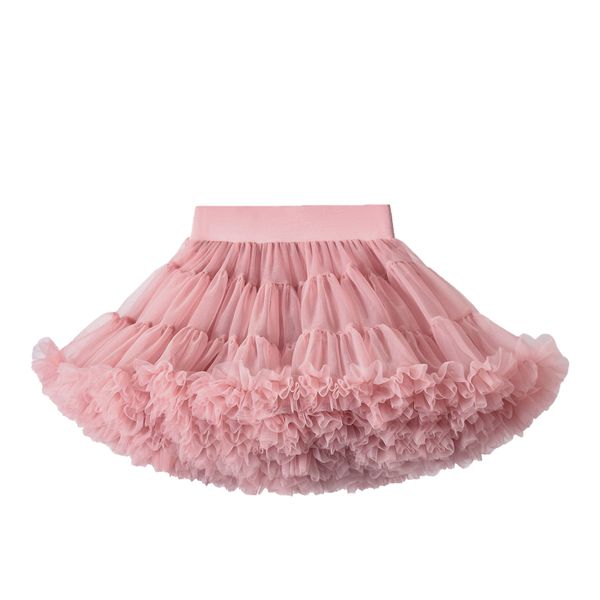 Rosybrown Tutu Skirt Elastic Vest Short Tulle Ballet Skirt 1-10 Years