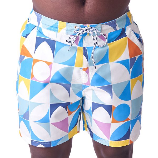Original Penguin-Mens-Abstract Swim Volley-Multi Colour