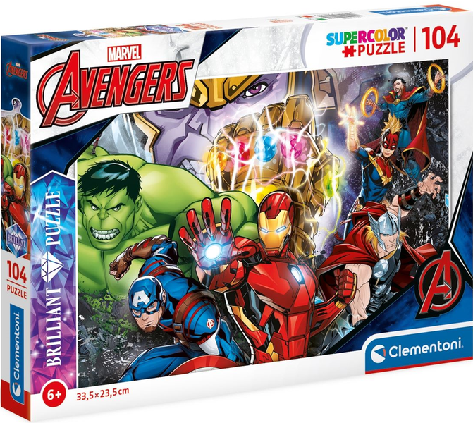 Clementoni 104 Piece Puzzle -Brilliant Marvel