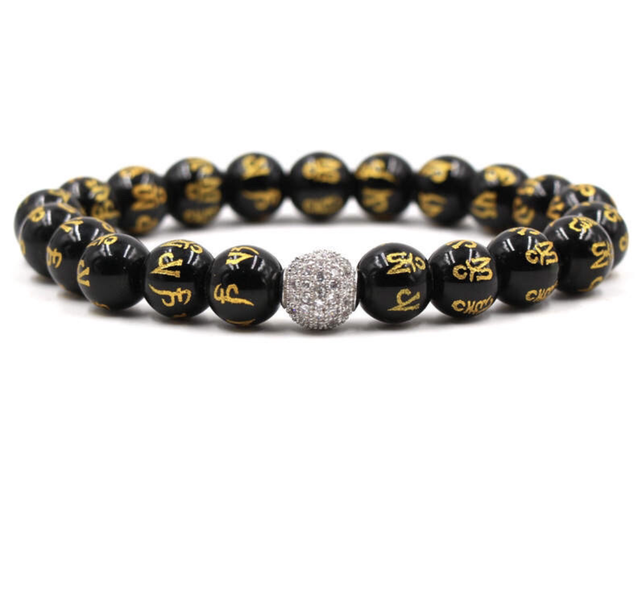 Argent Craft Natural Black Obsidian Wealth Brace image