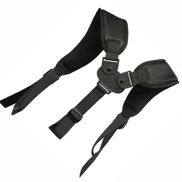 Golf Bag Straps Adjustable Replacement Backpack Straps Double Strap-Black